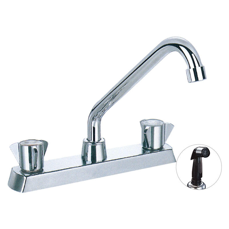 Professional customized Factory price dual handle kitchen faucet tap F8244