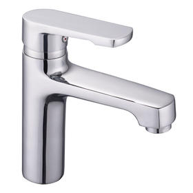 zinc faucet single lever hot/cold water deck-mounted basin mixer UN 10101