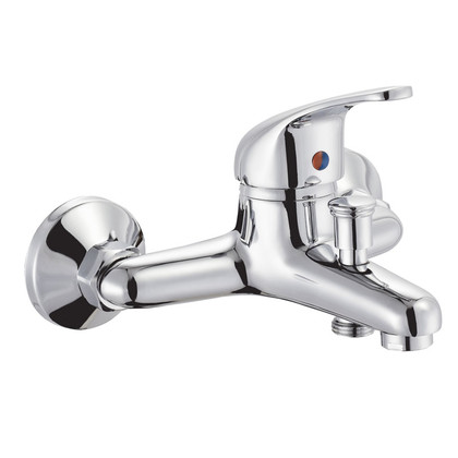 zinc faucet double handles hot/cold water wall-mounted bathtub mixer UN-10383