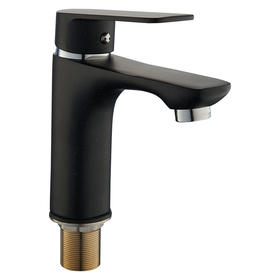 zinc faucet single lever hot/cold water deck-mounted basin mixer UN-10421