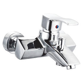 zinc faucet double handles hot/cold water wall-mounted bathtub mixer UN-20013