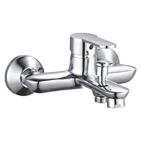 zinc faucet double handles hot/cold water wall-mounted bathtub mixer UN-20063