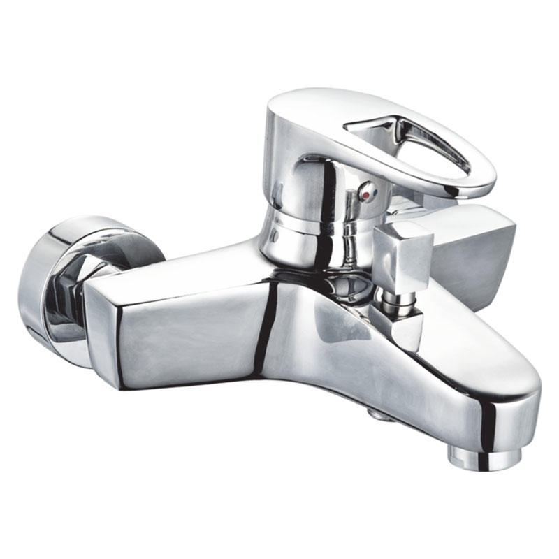 zinc faucet double handles hot/cold water wall-mounted bathtub mixer  UN-20143