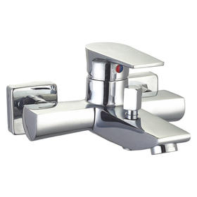 zinc faucet double handles hot/cold water wall-mounted bathtub mixer UN-20293