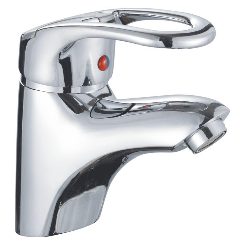 zinc faucet single lever hot/cold water deck-mounted basin mixer UN-20491