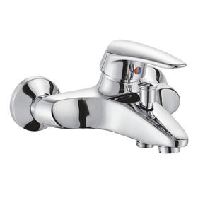 zinc faucet double handles hot/cold water wall-mounted bathtub mixer UN-20573