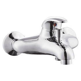 zinc faucet double handles hot/cold water wall-mounted bathtub mixer UN-20583