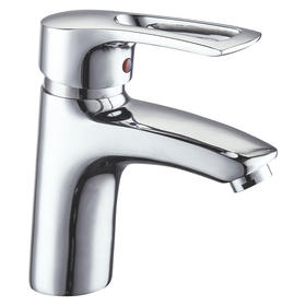 zinc faucet single lever hot/cold water deck-mounted basin mixer UN-20711