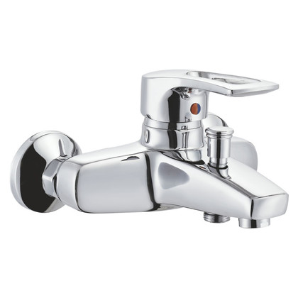 zinc faucet double handles hot/cold water wall-mounted bathtub mixer UN-20713