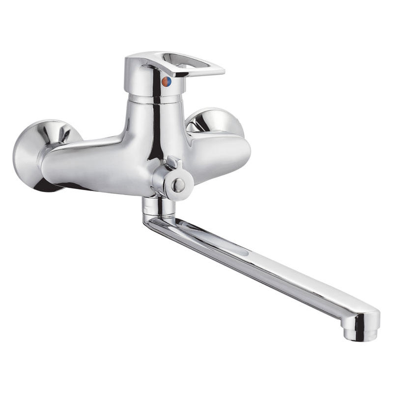 zinc faucet single lever hot/cold water wall-mounted kitchen mixer, sink mixer UN-20716
