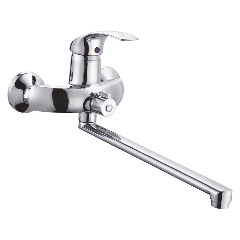 zinc faucet single lever hot/cold water wall-mounted kitchen mixer, sink mixer UN-20736