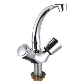 zinc faucet double handles hot/cold water deck-mounted kitchen mixer, sink mixer UN-30271