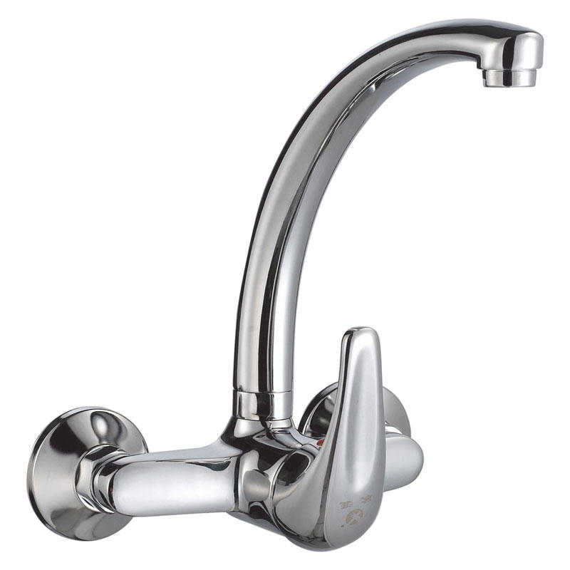 zinc faucet single lever hot/cold water wall-mounted kitchen mixer, sink mixer UN 20515A