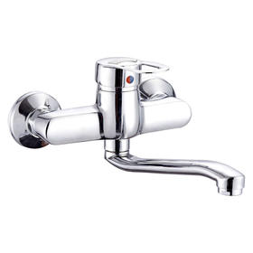 zinc faucet single lever hot/cold water wall-mounted kitchen mixer, sink mixer UN 20555
