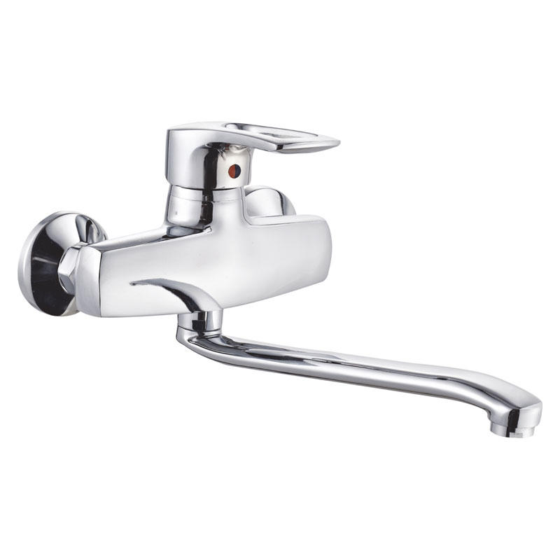 zinc faucet single lever hot/cold water wall-mounted kitchen mixer, sink mixer UN-20715