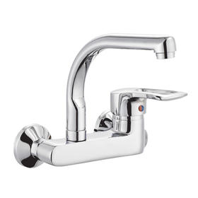 zinc faucet single lever hot/cold water wall-mounted kitchen mixer, sink mixer UN-20715C