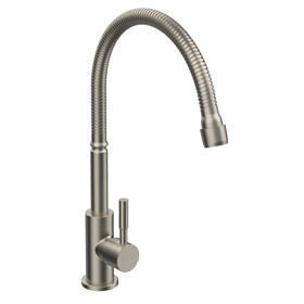 STAINLESS STEEL 304  KITCHEN FAUCET,WITH SS FLEXIBLE HOSE 50CM ,BRUSH NICKEL F9426S