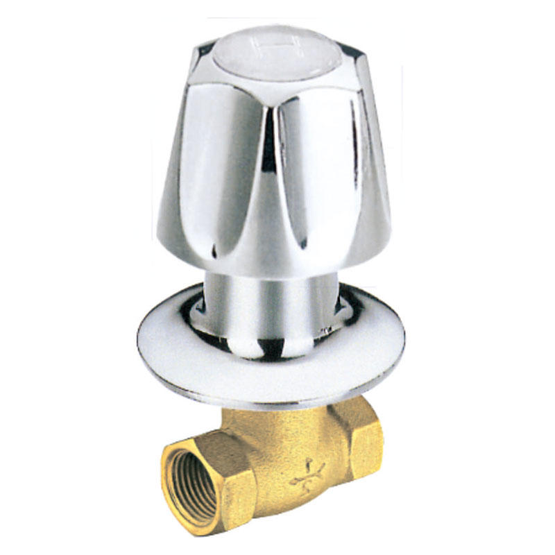1/2” Single Shower Valve with Zinc Handle and flange P6101