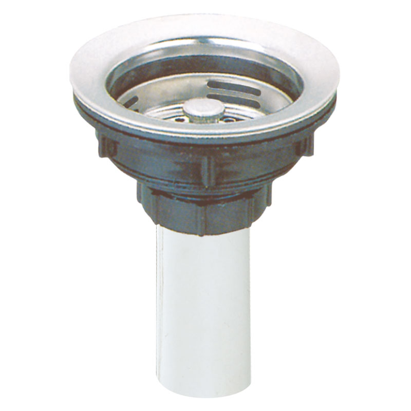 4 1/2' Plastic sink basket strainer  witht 4' plastic tube S9104P