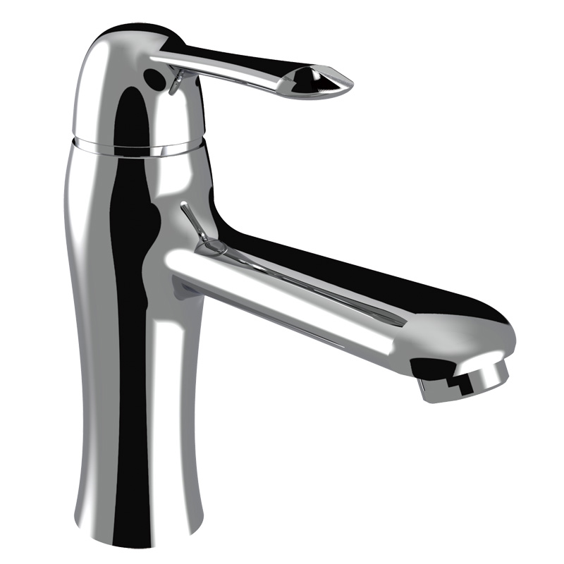 Unoo sanitary zinc faucet single handle wash basin mixer middle east market F40509