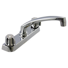 Gerber Style Two Handle Centerset Kitchen Faucet w/ Metal  Handles  F8215