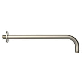 12'- 20' Stainless Steel Shower Arm with Flange Brush Nickel