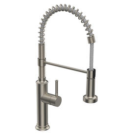 Single lever Kitchen Faucet with Pull Down Sprayer Commercial Single Handle Lever Spring Kitchen Sink Faucet F80428BN